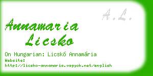 annamaria licsko business card