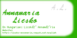 annamaria licsko business card